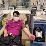 Blood Donation by President Colin Chau during Easter Holidays